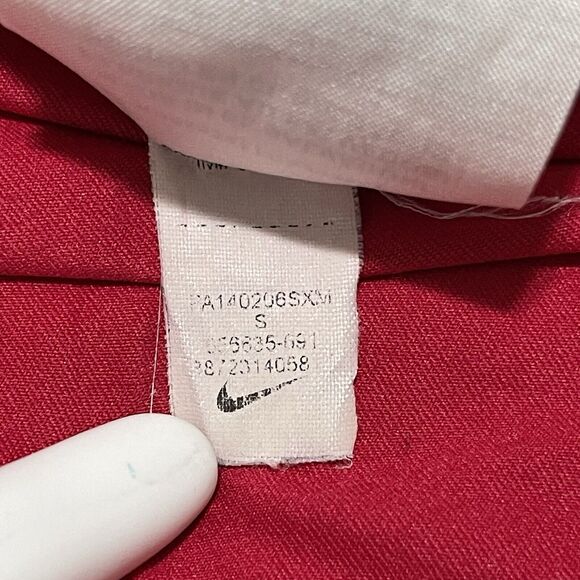 Nike Pro Shirt Womens Small Red Commpression Athletic V Neck Dir-FIT - Picture 4 of 10